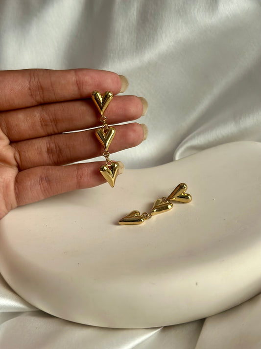 Luxe Heart Danglers