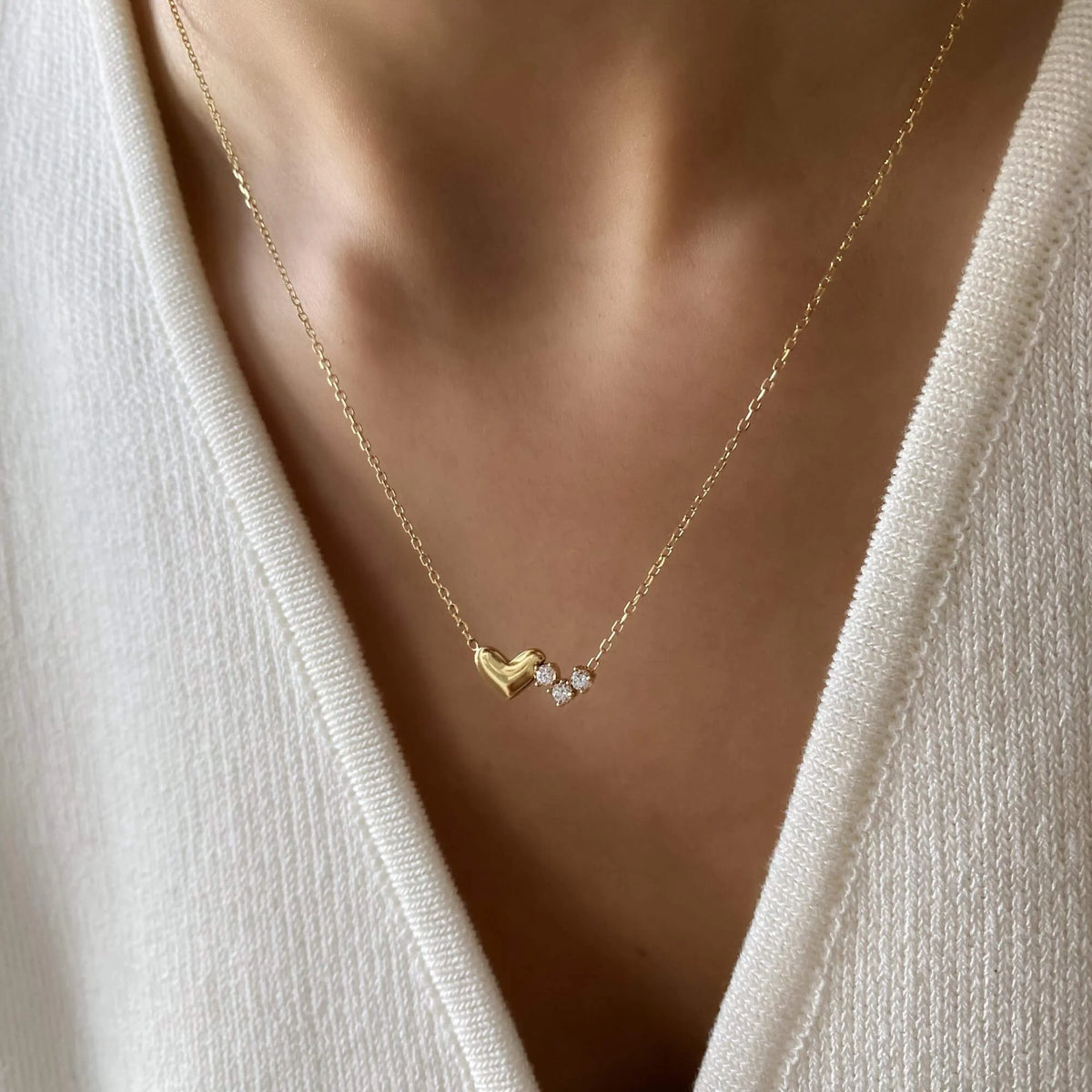 Aurelia Statement Necklace and Heirloom Heart Necklace Bundle