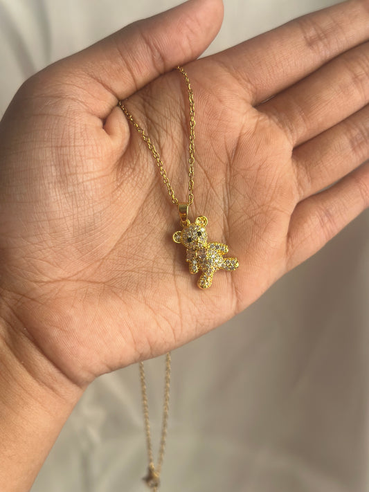 Luxe Studded Teddy necklace
