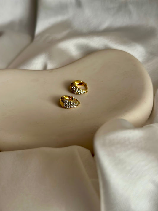 Luxe Tiny Zircon hoops