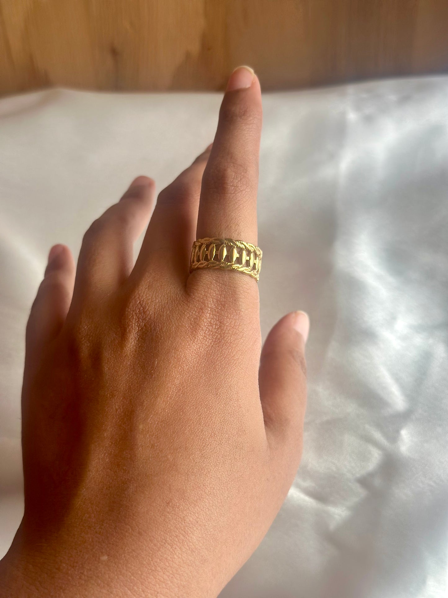 Golden Band Ring - Adjustable
