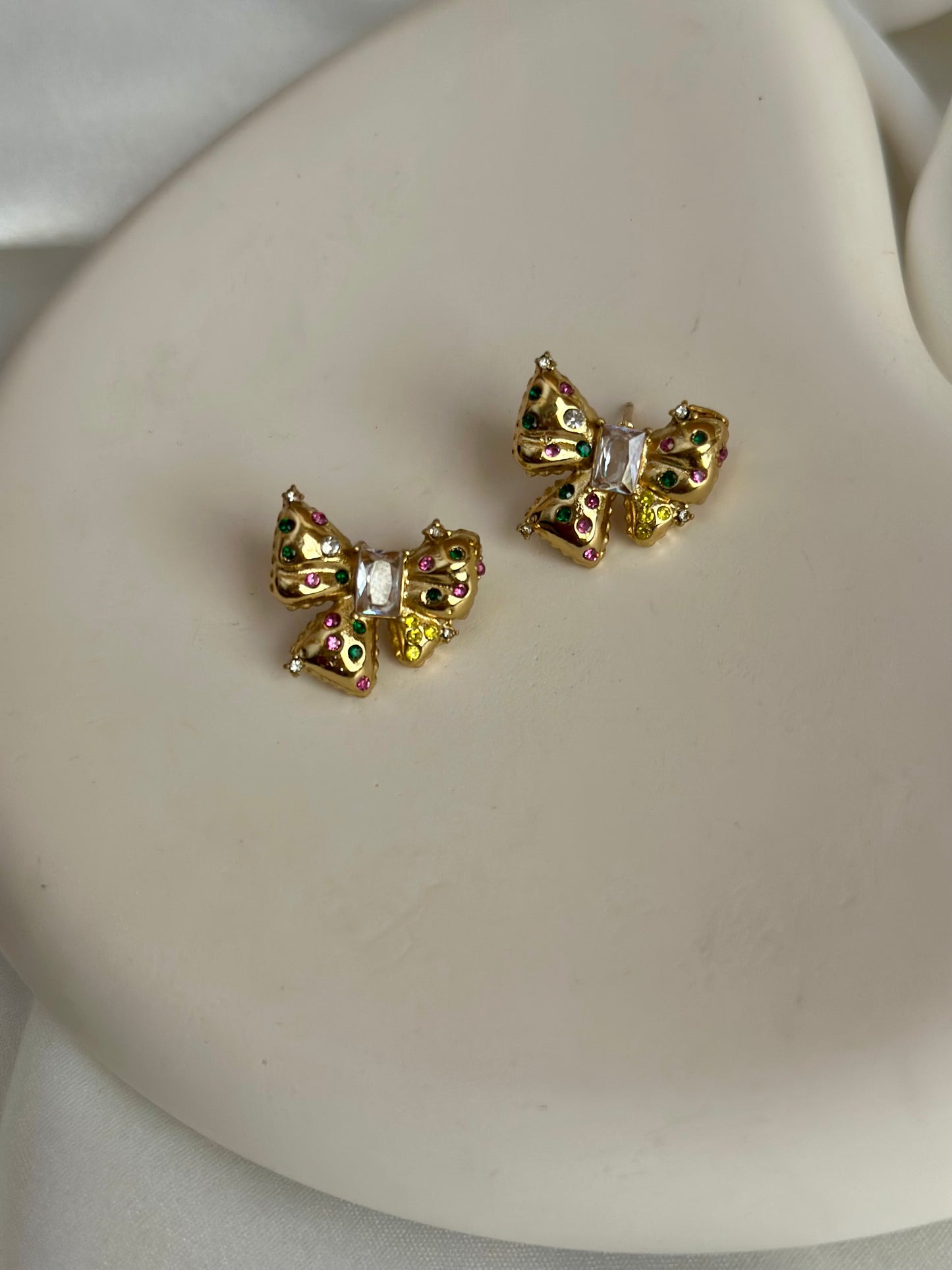Luxe Bow Studs - Multicolour
