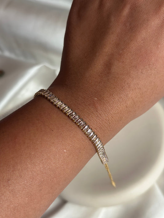 Luxe Tennis Bracelet - Baby Pink