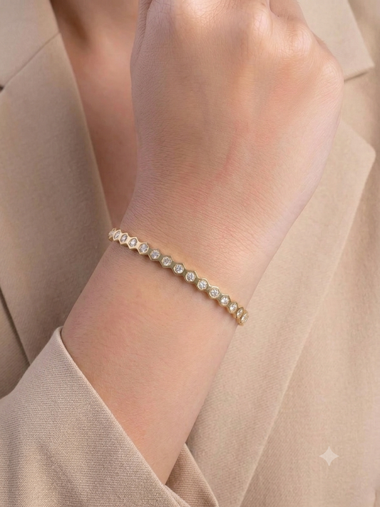 Thea Hexagon Cuff