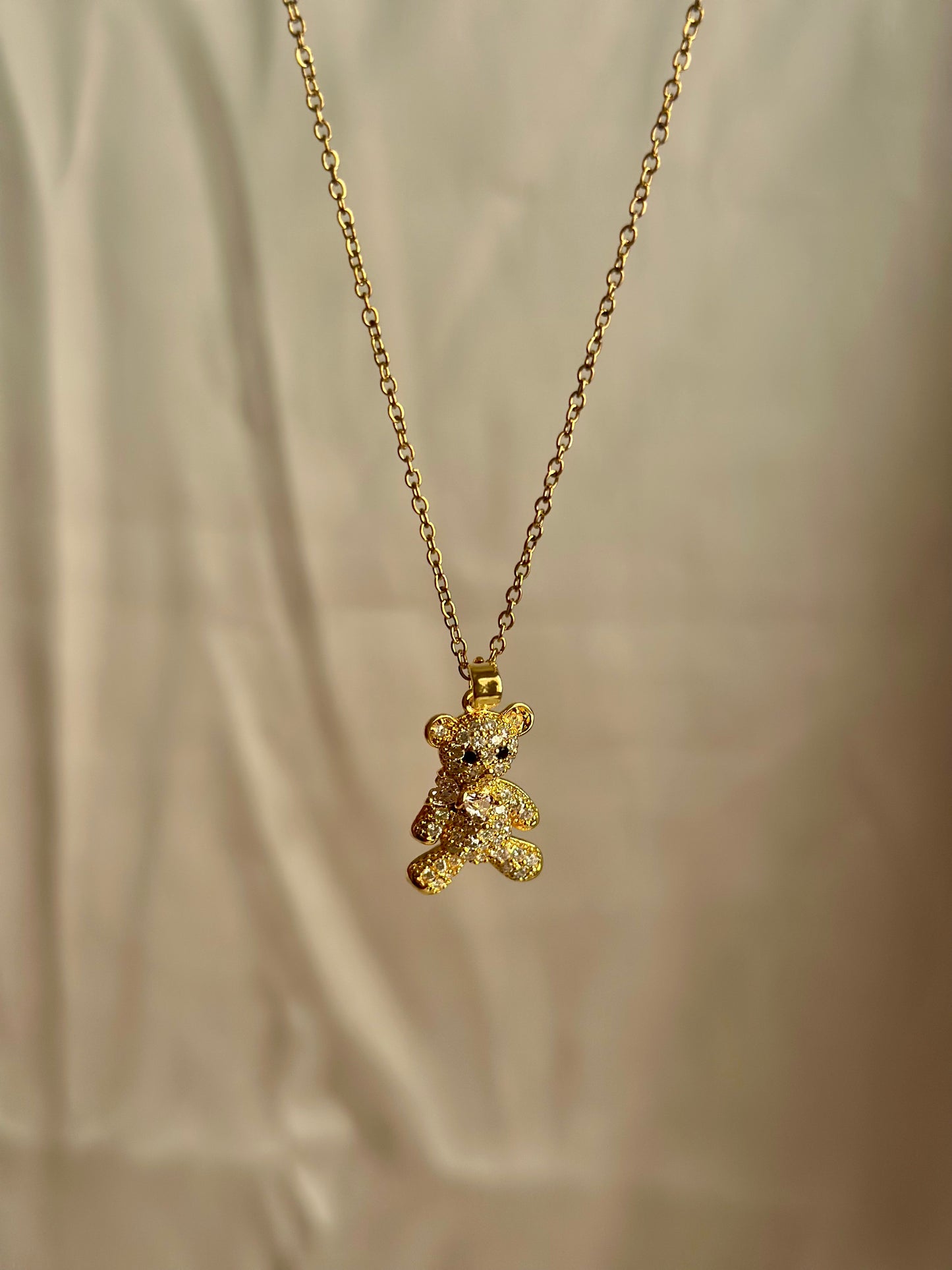 Luxe Studded Teddy necklace