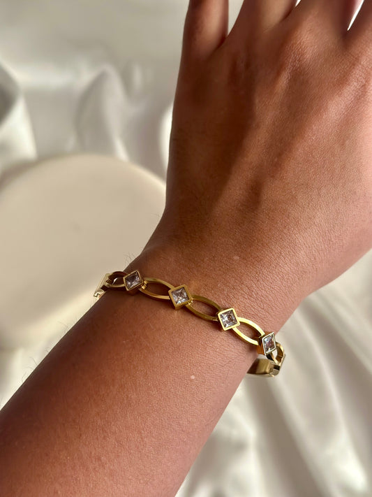 Elegant Diamond Cuff