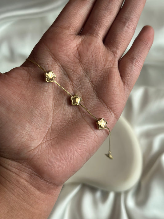 Tiny Flower Charm Bracelet