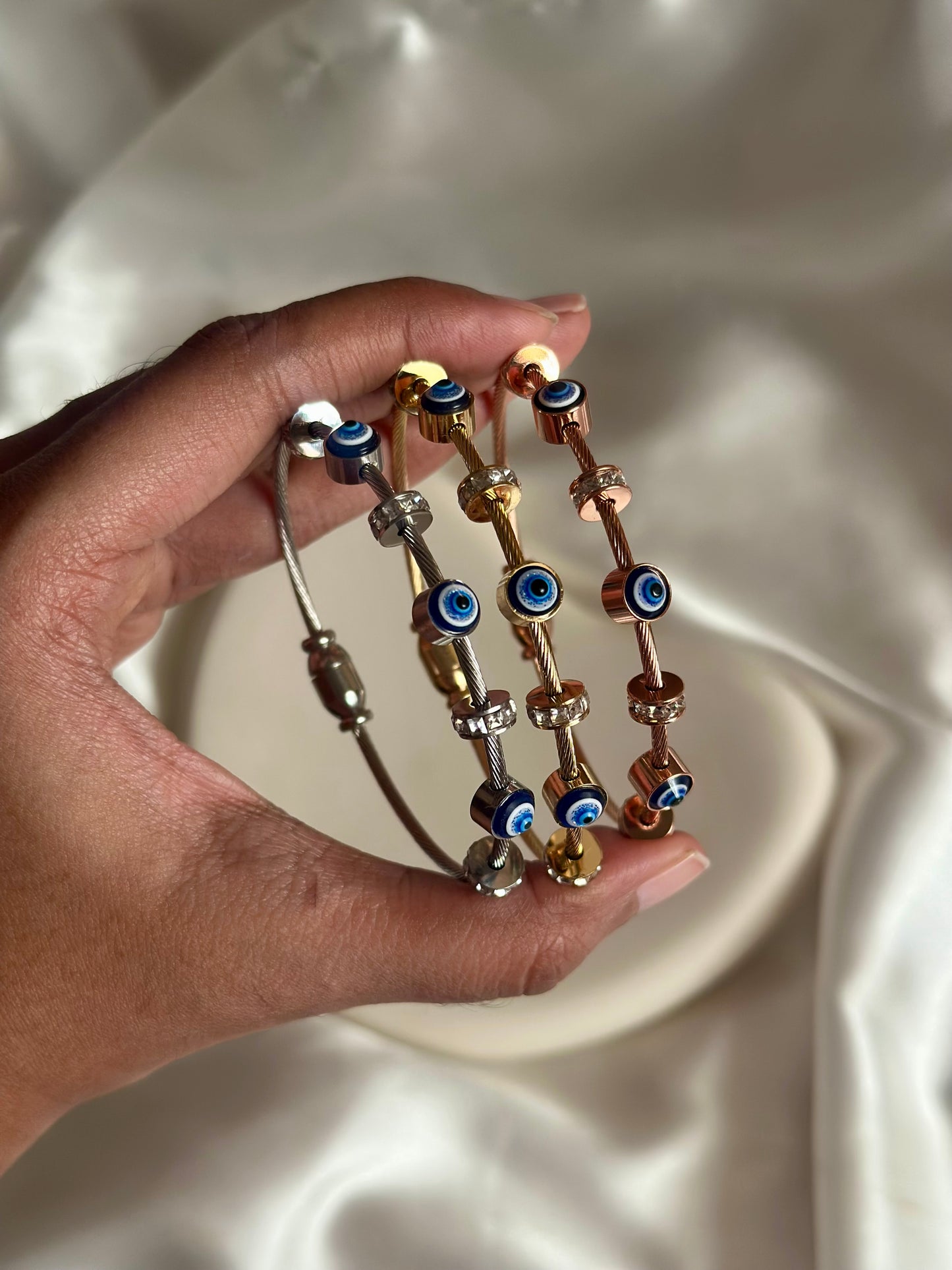 Evil Eye Bracelet - Silver