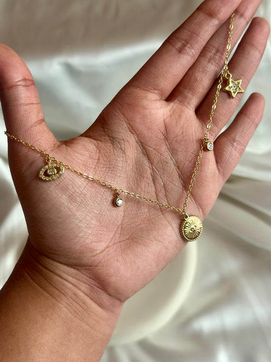 Evil eye Charm necklace