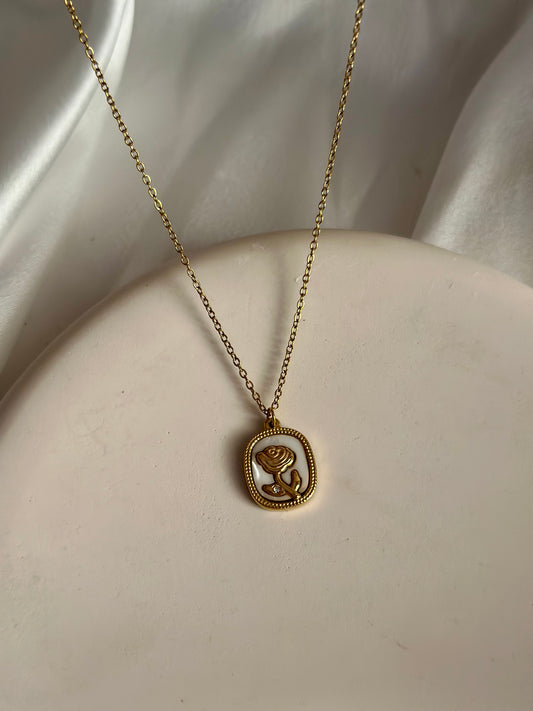 Antique Rose Necklace