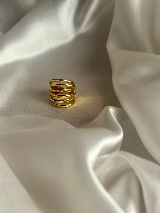 Gilded Statement ring