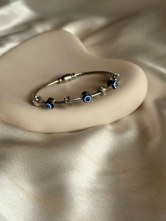 Evil Eye Bracelet - Silver