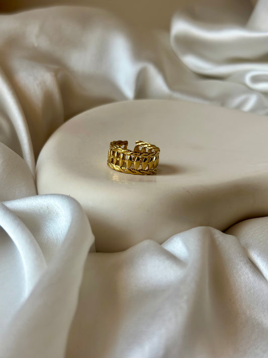 Golden Band Ring - Adjustable