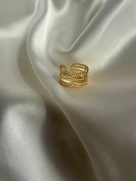 Adjustable Wave Ring