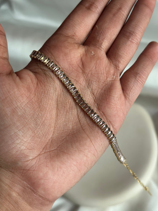 Luxe Tennis Bracelet - Baby Pink
