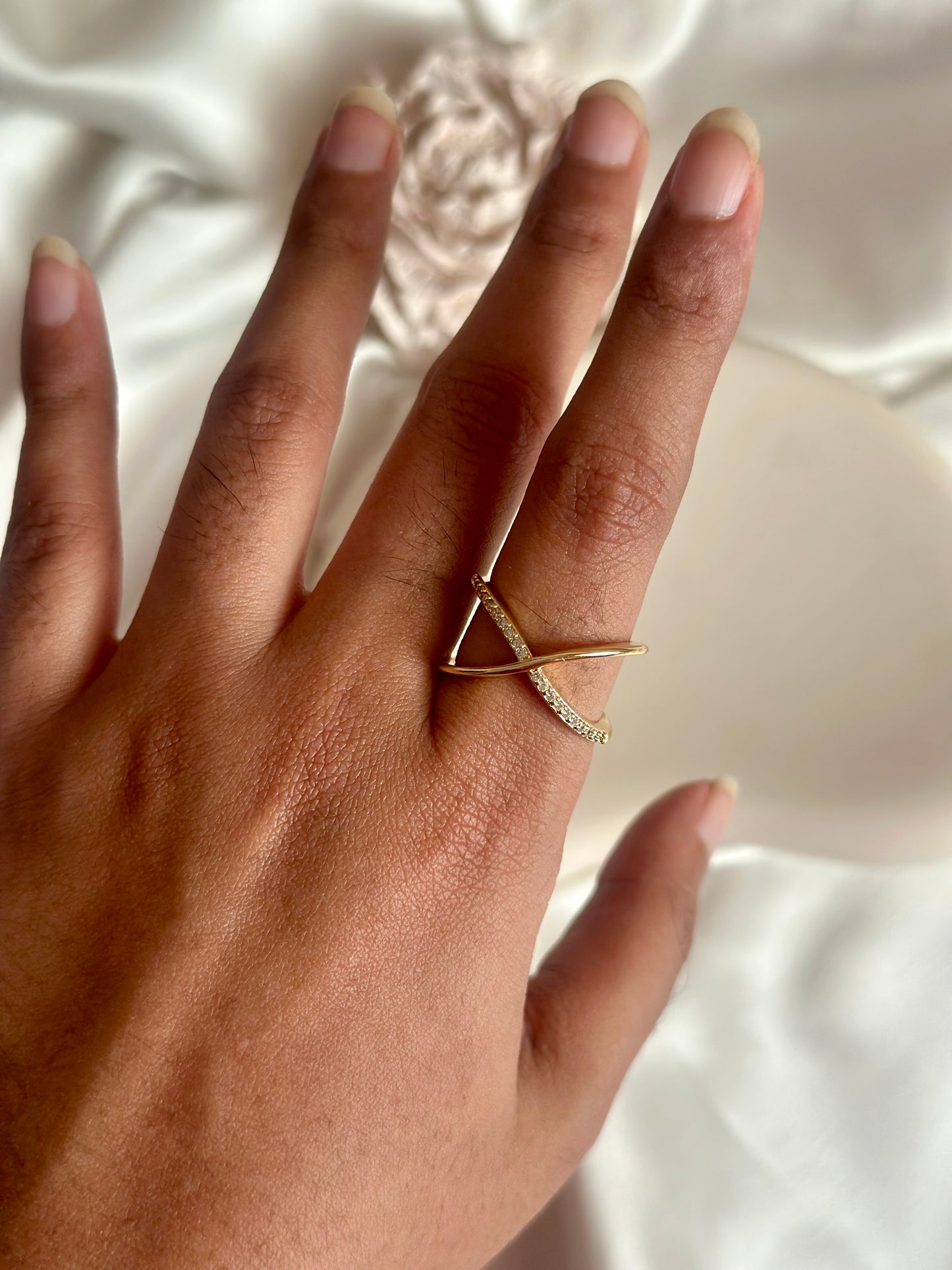 Cross Adjustable Ring