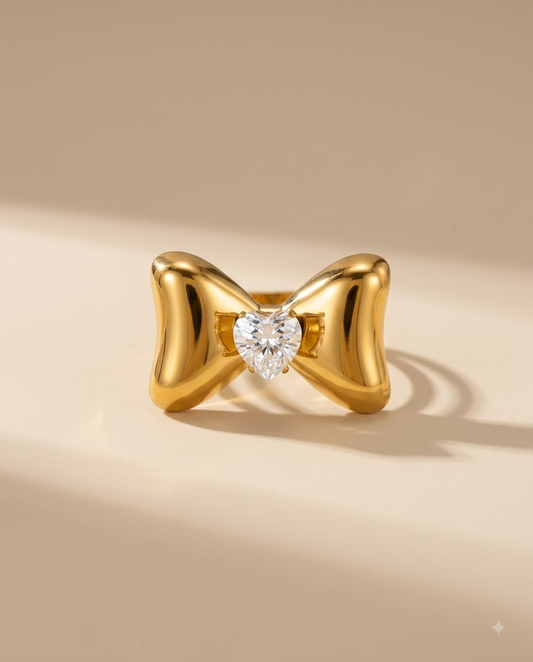 Bow Statement Ring - Adjustable