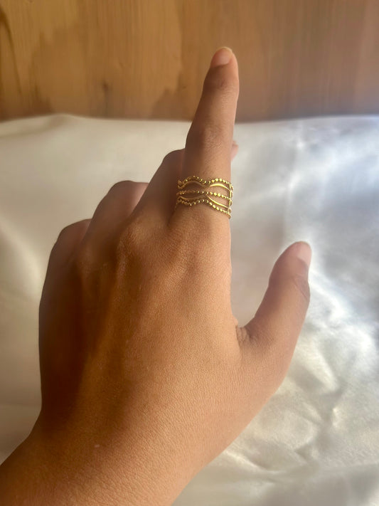 Adjustable Wave Ring