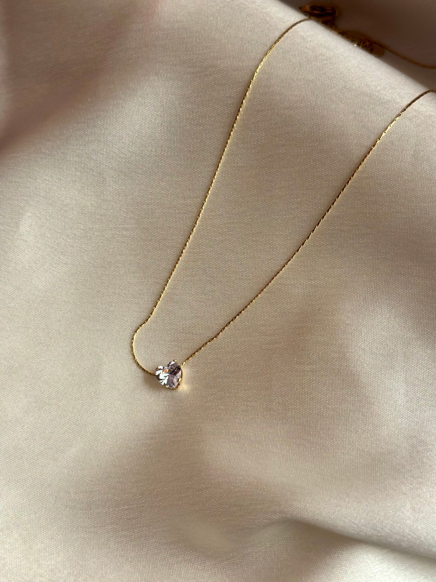 Heart Solitaire Necklace