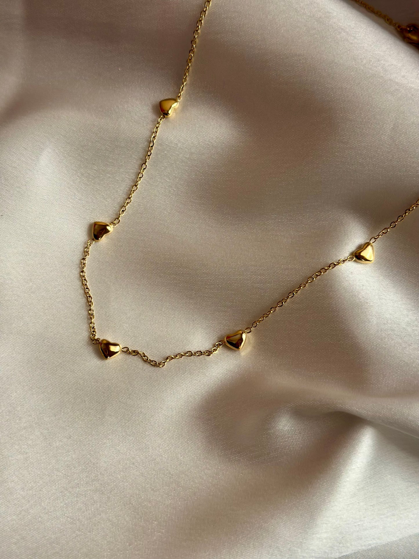 String Of Hearts Necklace