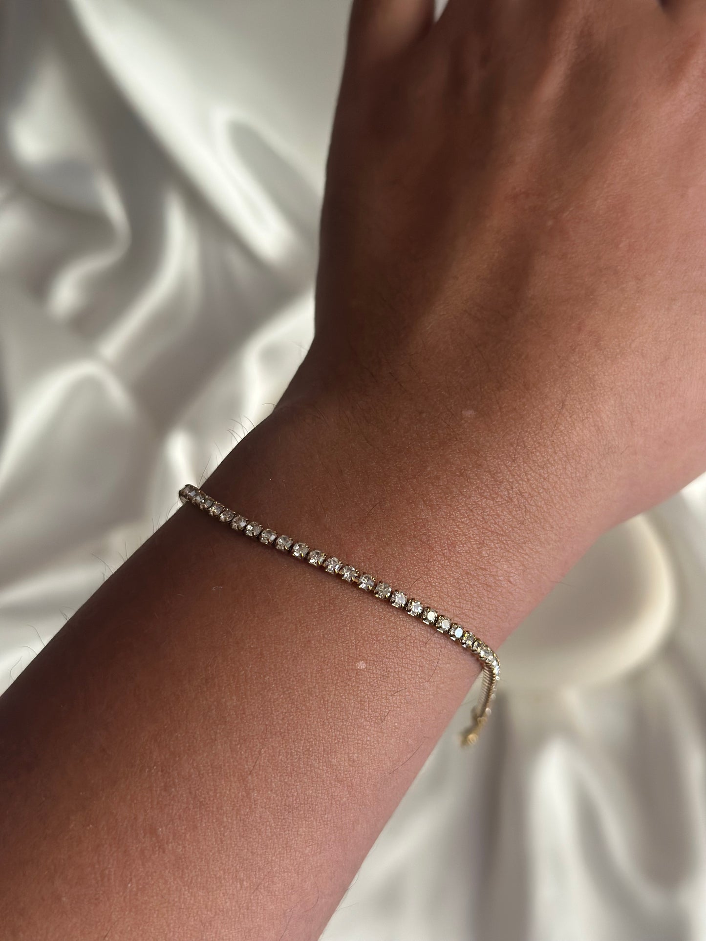 Sleek Tennis Bracelet - Adjustable