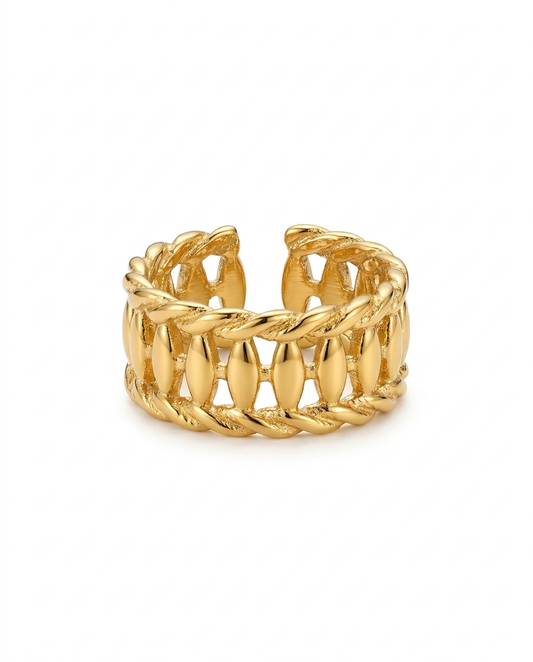 Golden Band Ring - Adjustable