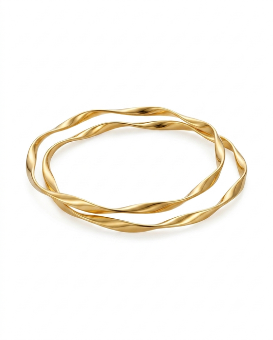Statement Twisted Bangles