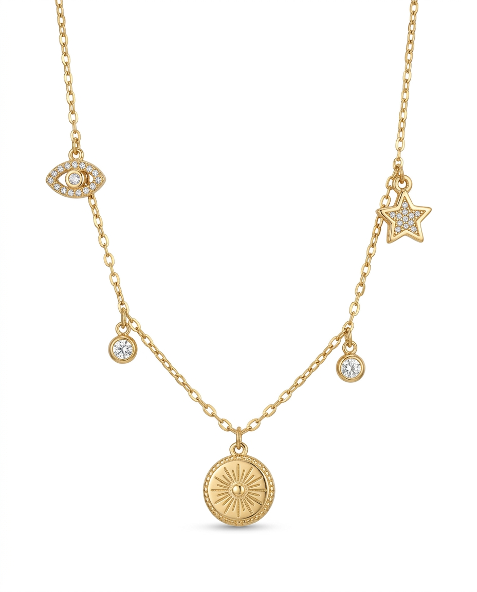 Evil eye Charm necklace