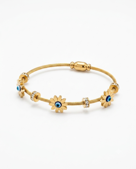 Floral Nazar Bangle