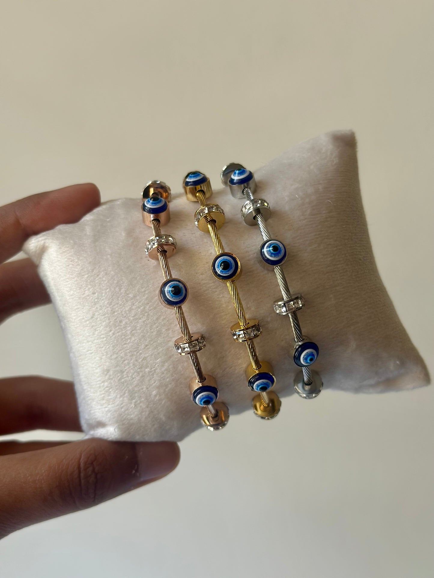 Evil Eye Bracelet - Rose Gold