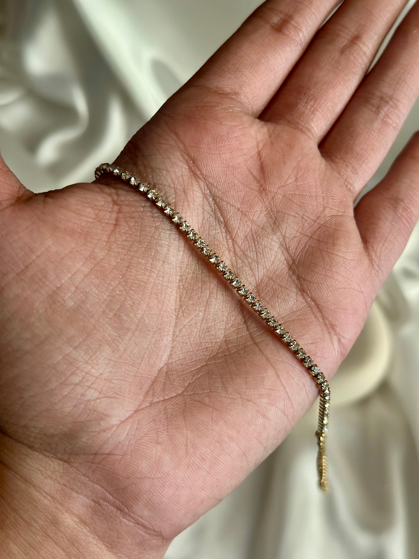 Sleek Tennis Bracelet - Adjustable