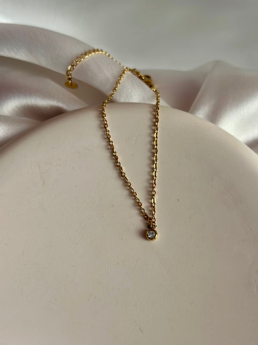 Tiny Stone Anklet