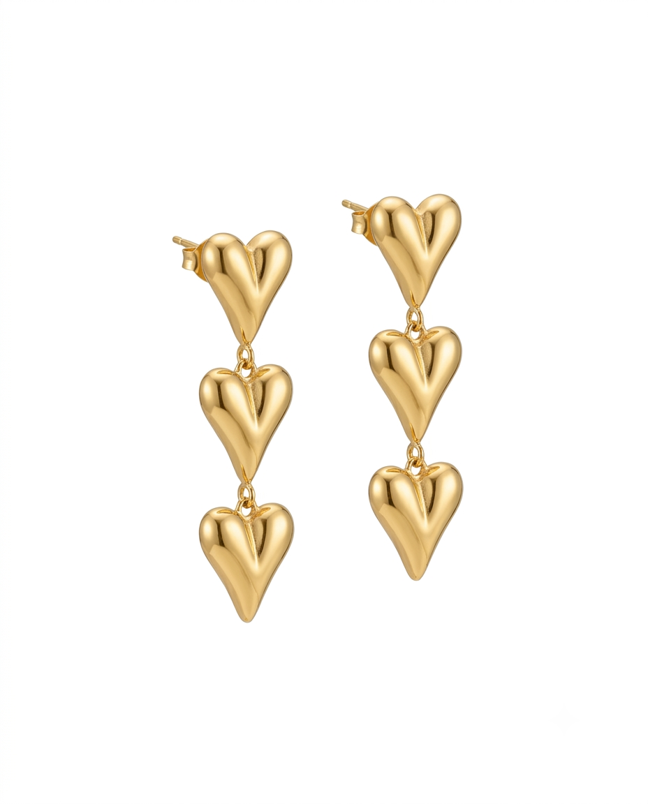Luxe Heart Danglers