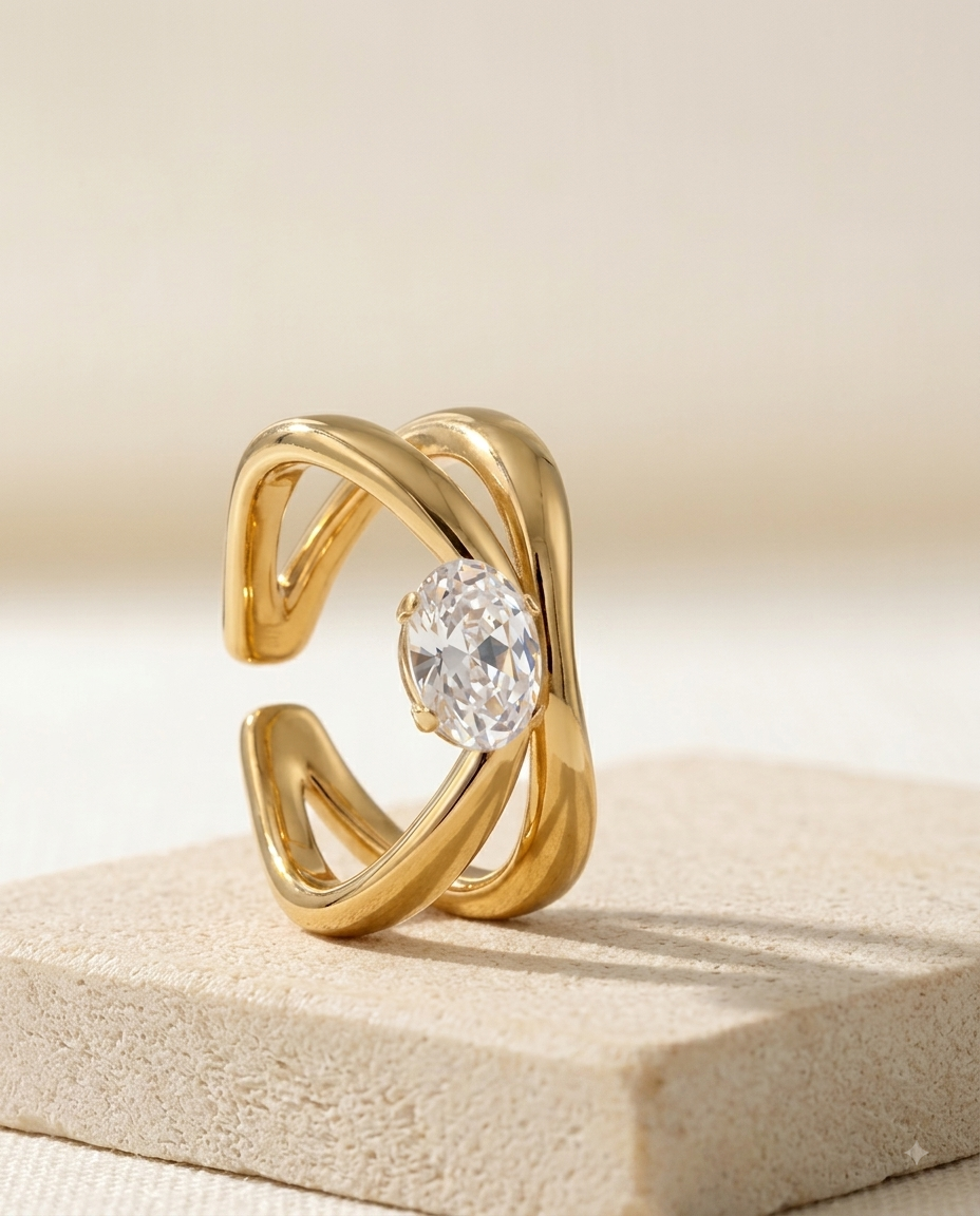 Nora Statement Ring - Adjustable