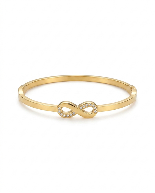 Infinity studded cuff