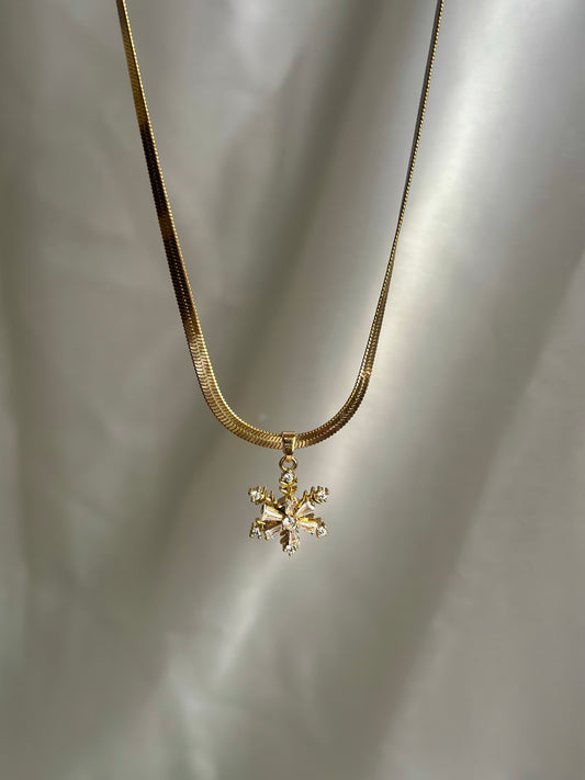 Snow Flake Statement Necklace