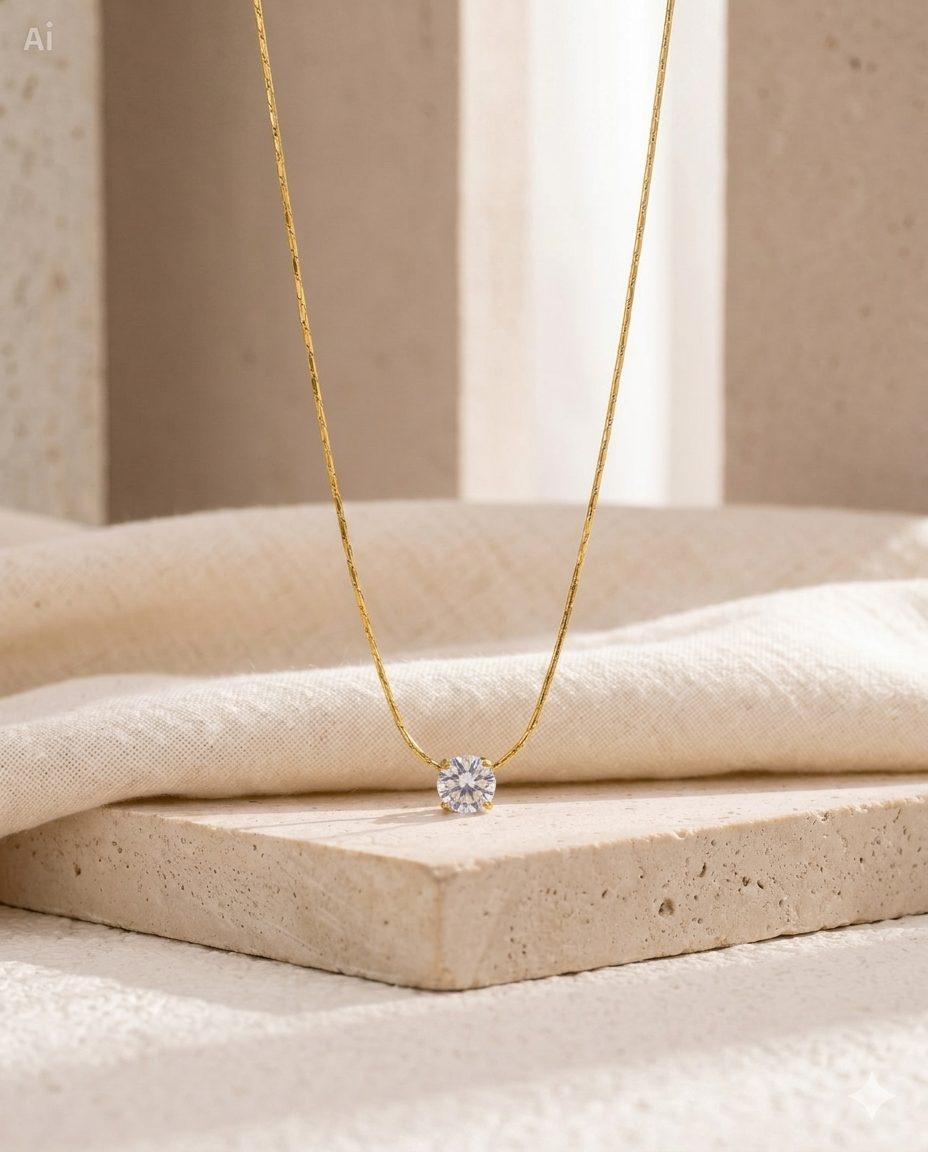 Solitaire Diamond Necklace