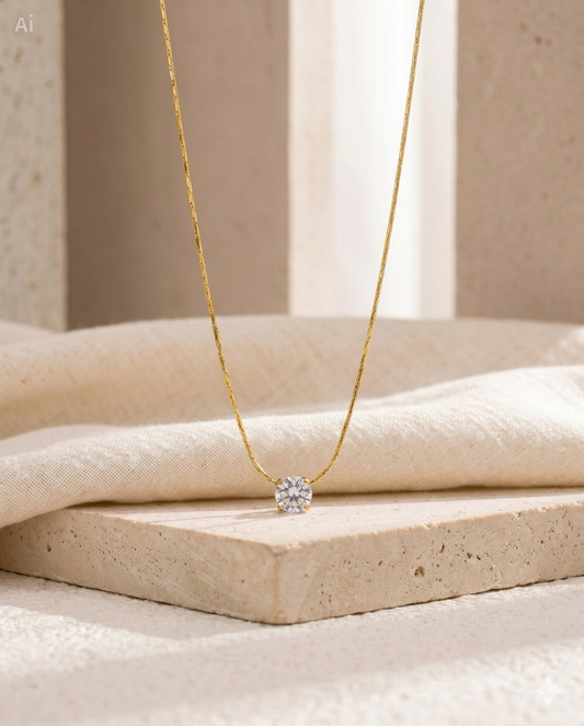 Solitaire Diamond Necklace