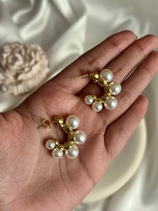 Luxe Pearl Hoop