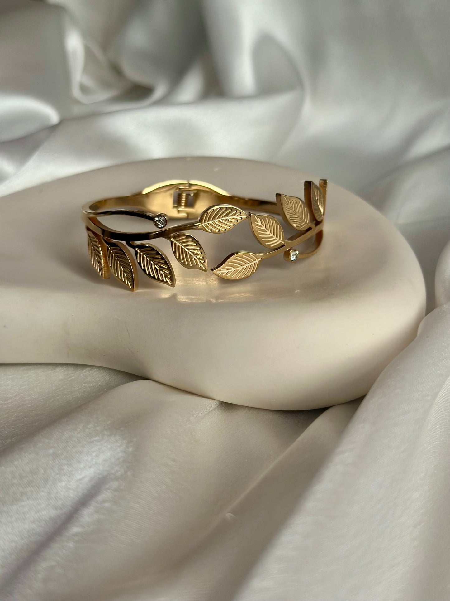 Statement Luxe Leaf Cuff