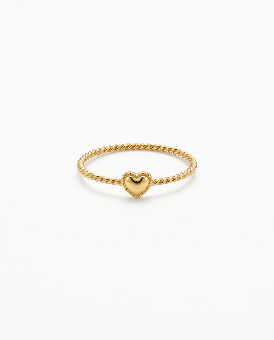 Minimal Heart Ring