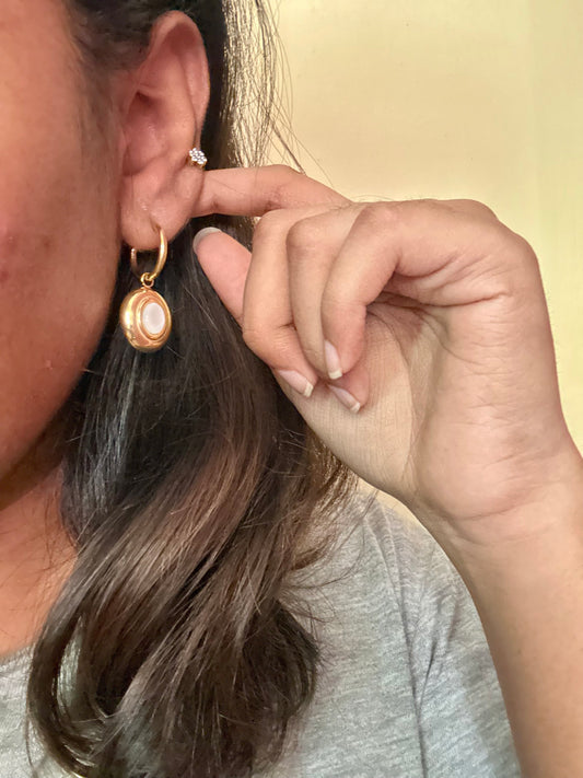 Detachable Moon Stone Drops