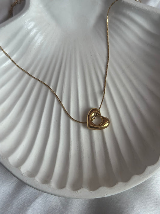 Heart in a Loop Necklace