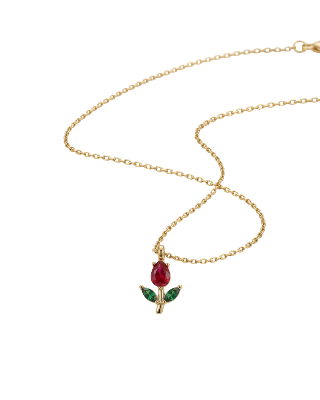 Rosalie Necklace - Red