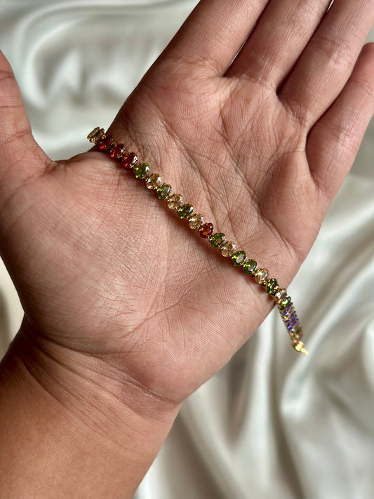 Luxe Tennis Bracelet - Multicolour