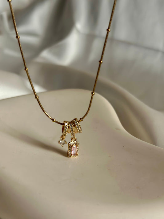 Baby Pink Charm Necklace