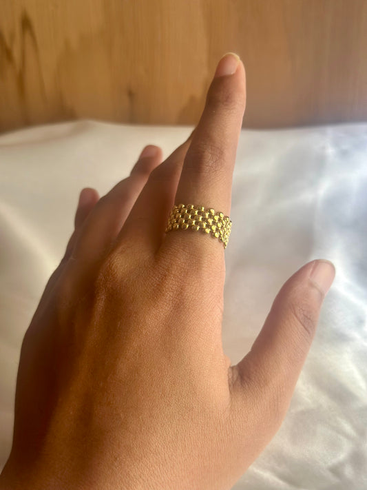 Adjustable Dotted Ring