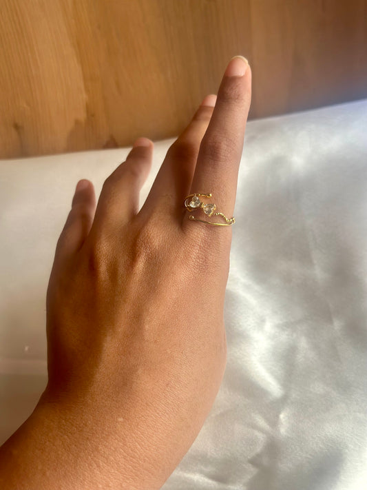 Studded Bow Ring