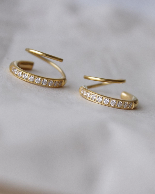 Double Piercing Hoops