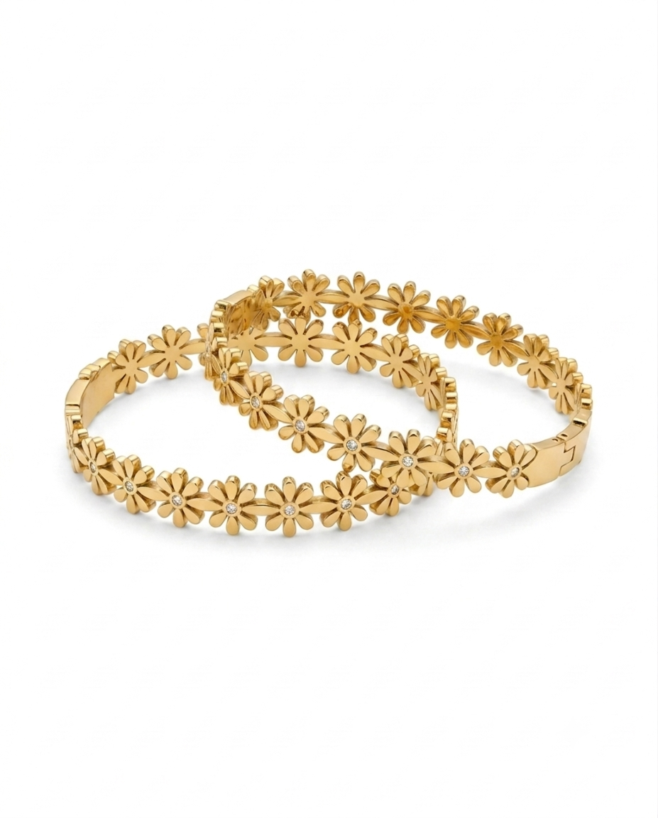 Elegant Flower Cuff
